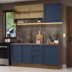 Armário de Cozinha Compacta 180 cm Vik Madesa 04
