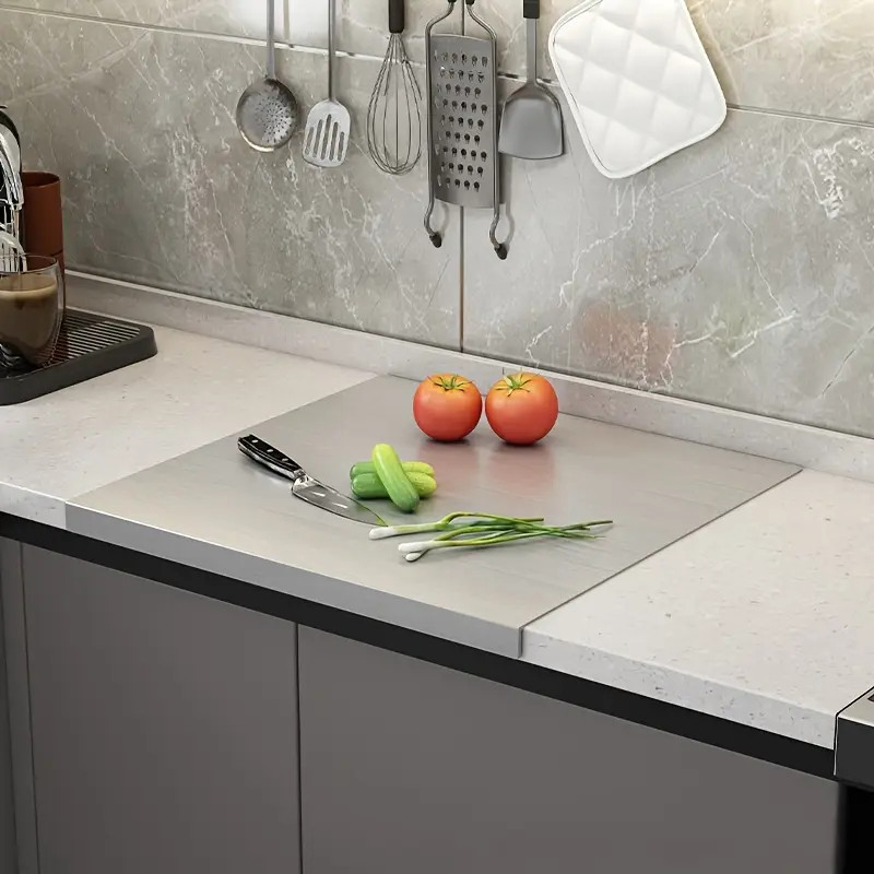 Tábua de Corte em Aço Inox 304 - Cozinha Profissional e Doméstica, Fácil de Limpar