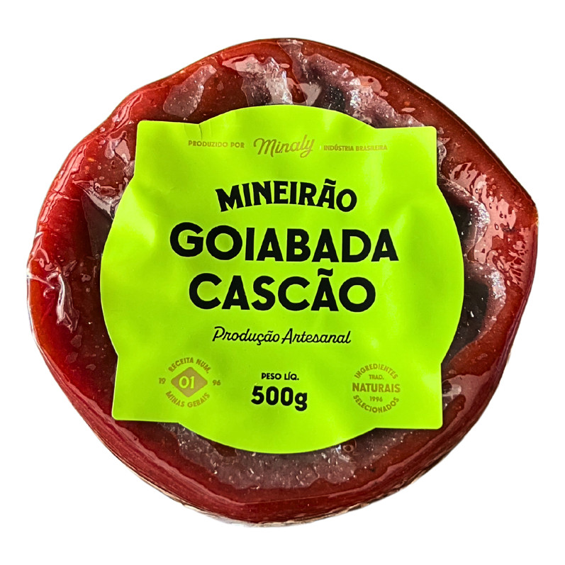 Goiabada Cascao Mineirao 500g Doce De Goiaba Artesanal Tradicional De Minas