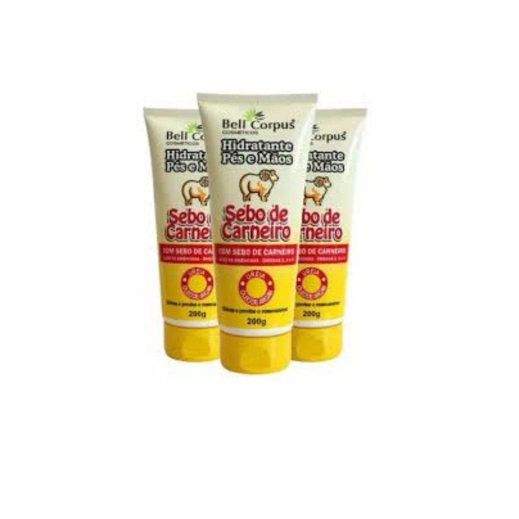 Kit c/3un Sebo Carneiro 200g - BellCorpus