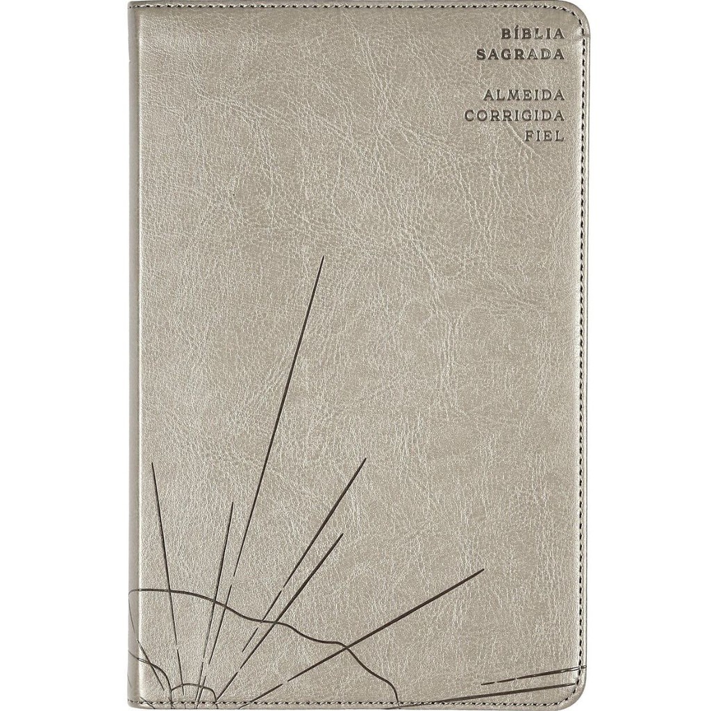 Bíblia Sagrada Slim | ACF | Luxo Couro-Soft Cinza em Oferta na Shopee