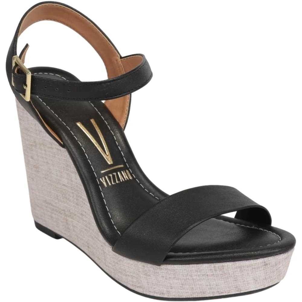Sandália Anabela Plataforma Brilho Tendência Moda Verão 6283.2000 Vizzano
