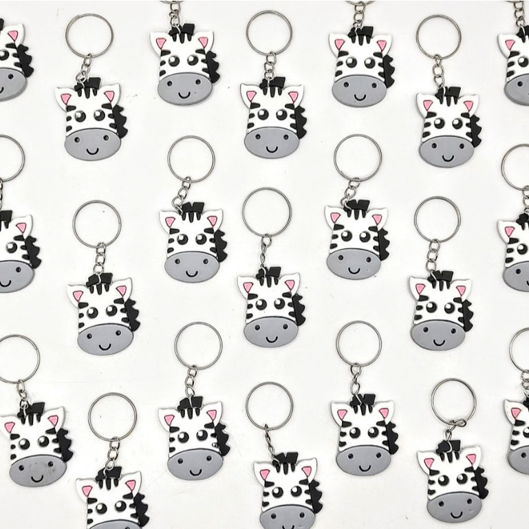 Chaveiro Zebra 10un Lembrancinha Animal Safari Floresta Zebrinha
