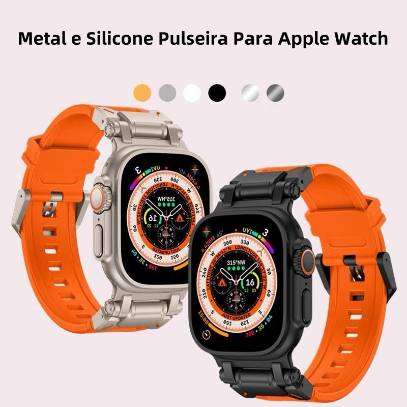 Pulseira Silicone Fivela Metal Desportiva+Mudra Para Ultra Capinha Case Para App