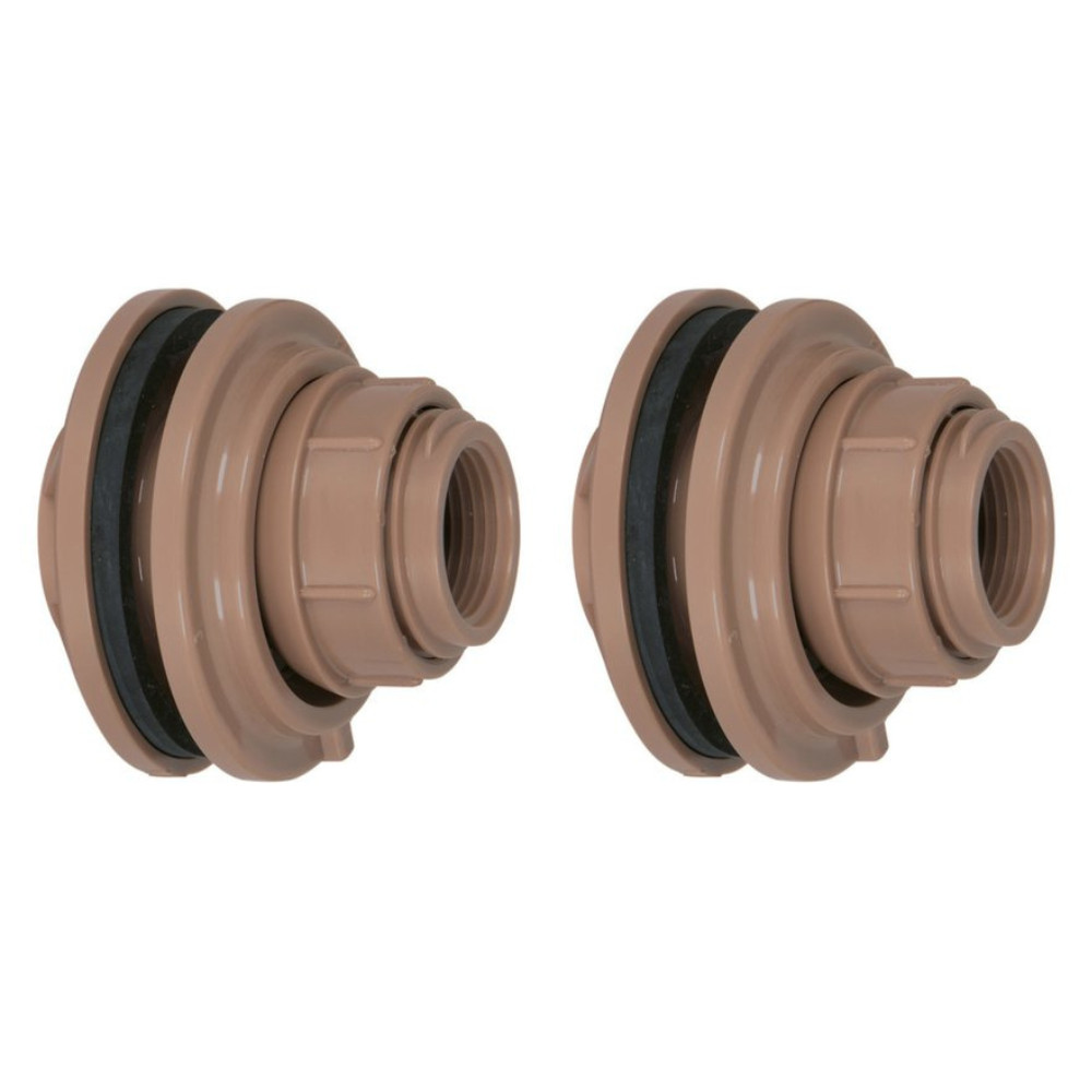 KIT 2 ADAPTADOR CAIXA DAGUA FLANGE AA SOLDAVEL 32MMX1"