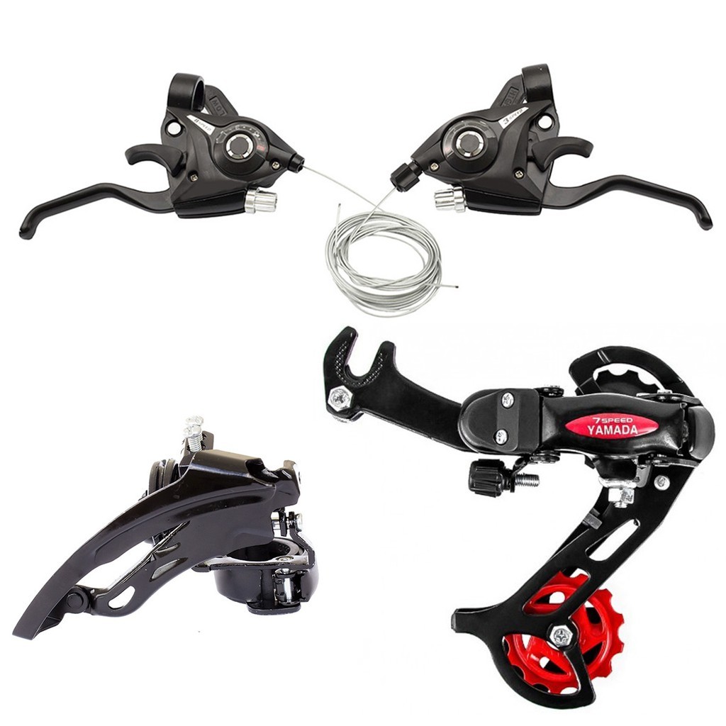 Kit Bicicleta 21v Alavancas Rapid Fire Cambio C/ Gancheira
