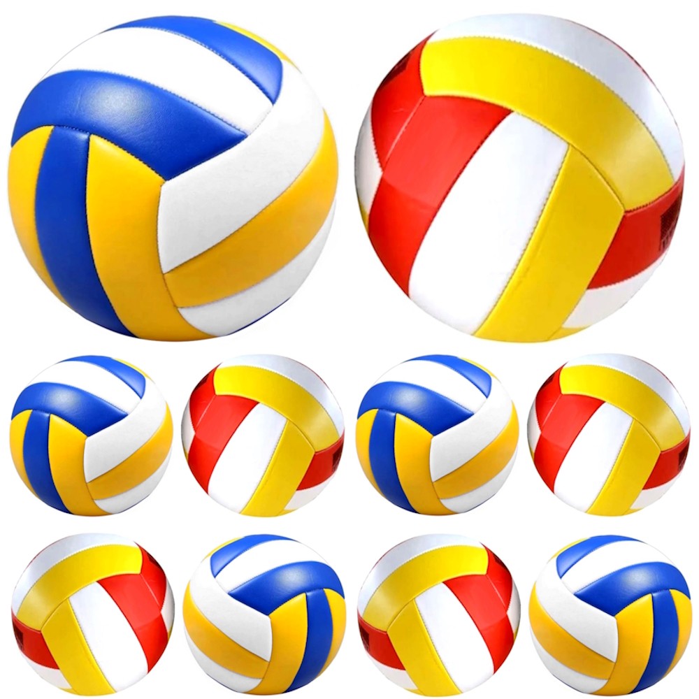 Kit 10 Bolas De Vôlei Couro Sintético Praia Quadra Areia Grama Atacado Revenda Lojista
