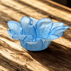 Forminha Para Doces Finos - Lírio Azul Claro - 40 unidades - Decora Doces - Rizzo