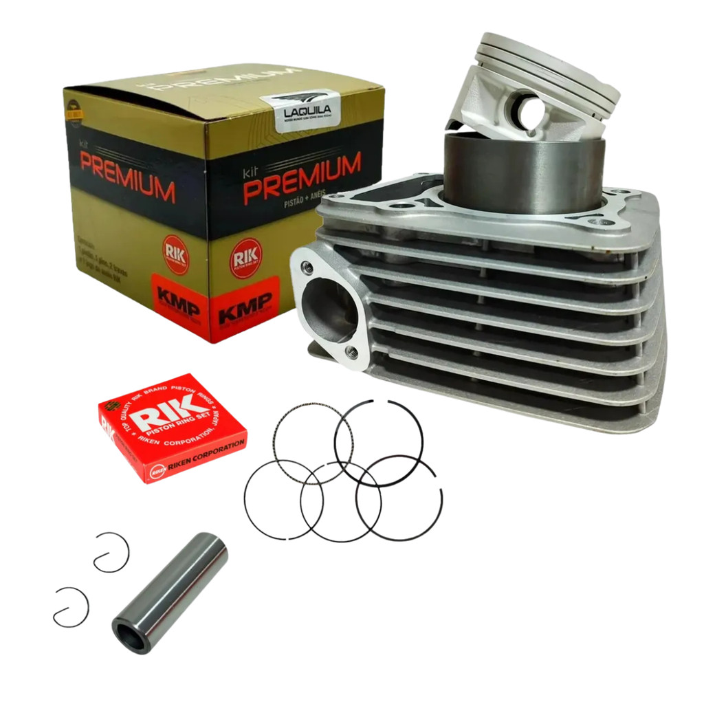 Kit Kmp Premium Cilindro encamisado pistão 73mm anéis Rik Cbx 250 Twister 01-08 Xr 250 Tornado 01-08