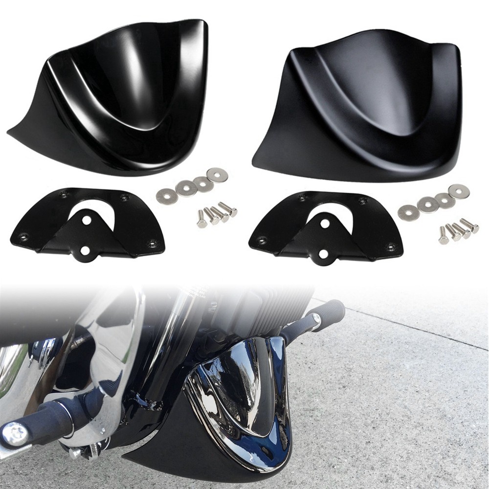 Motocicleta Frente Inferior Spoiler Paralama Queixo Carenagem Capa Ar Dam Suporte Para Harley Dyna Street Bob Gordura Wi