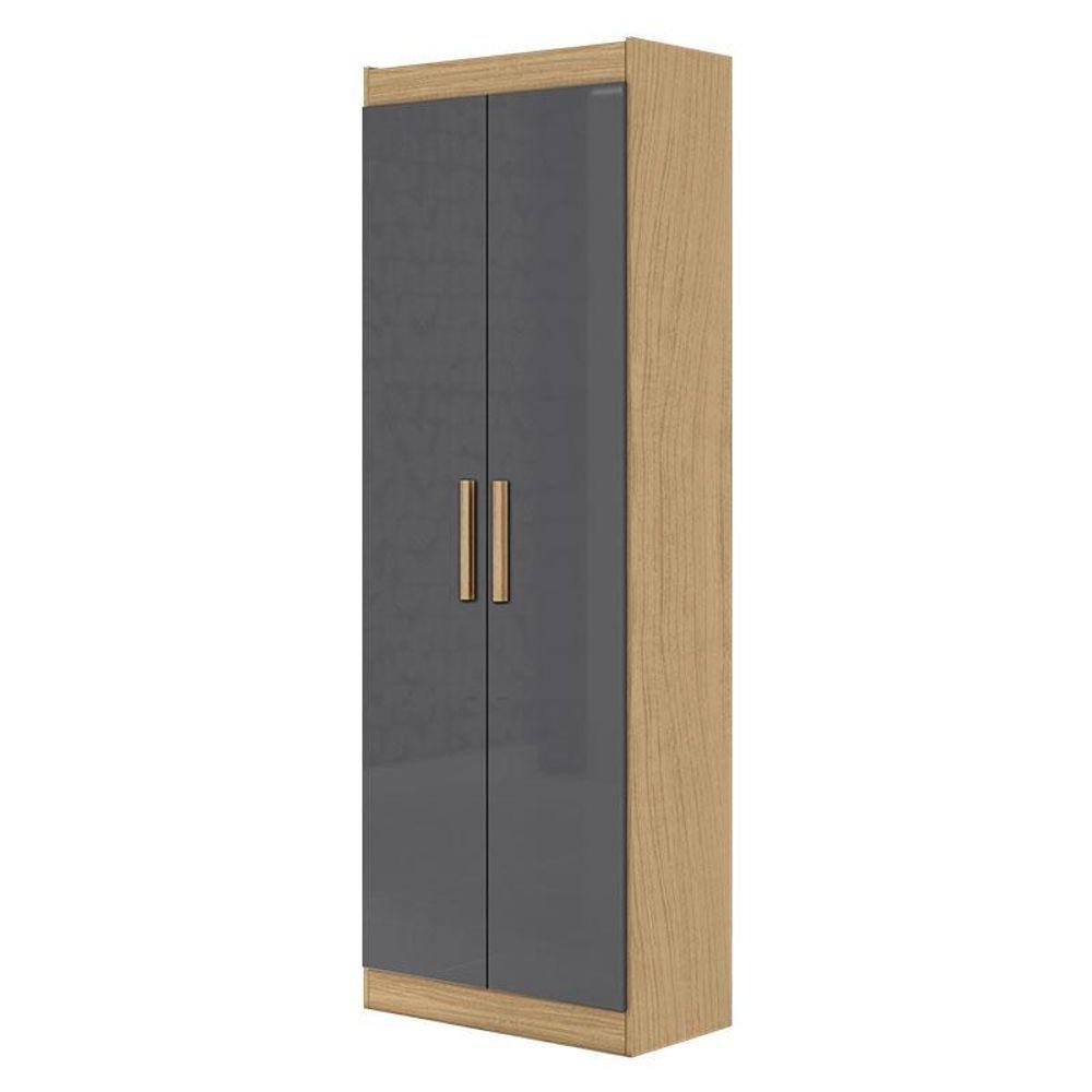Armário Multiuso 2 Portas 2000191 Atacama Grafite - Aramóveis em Oferta na Shopee