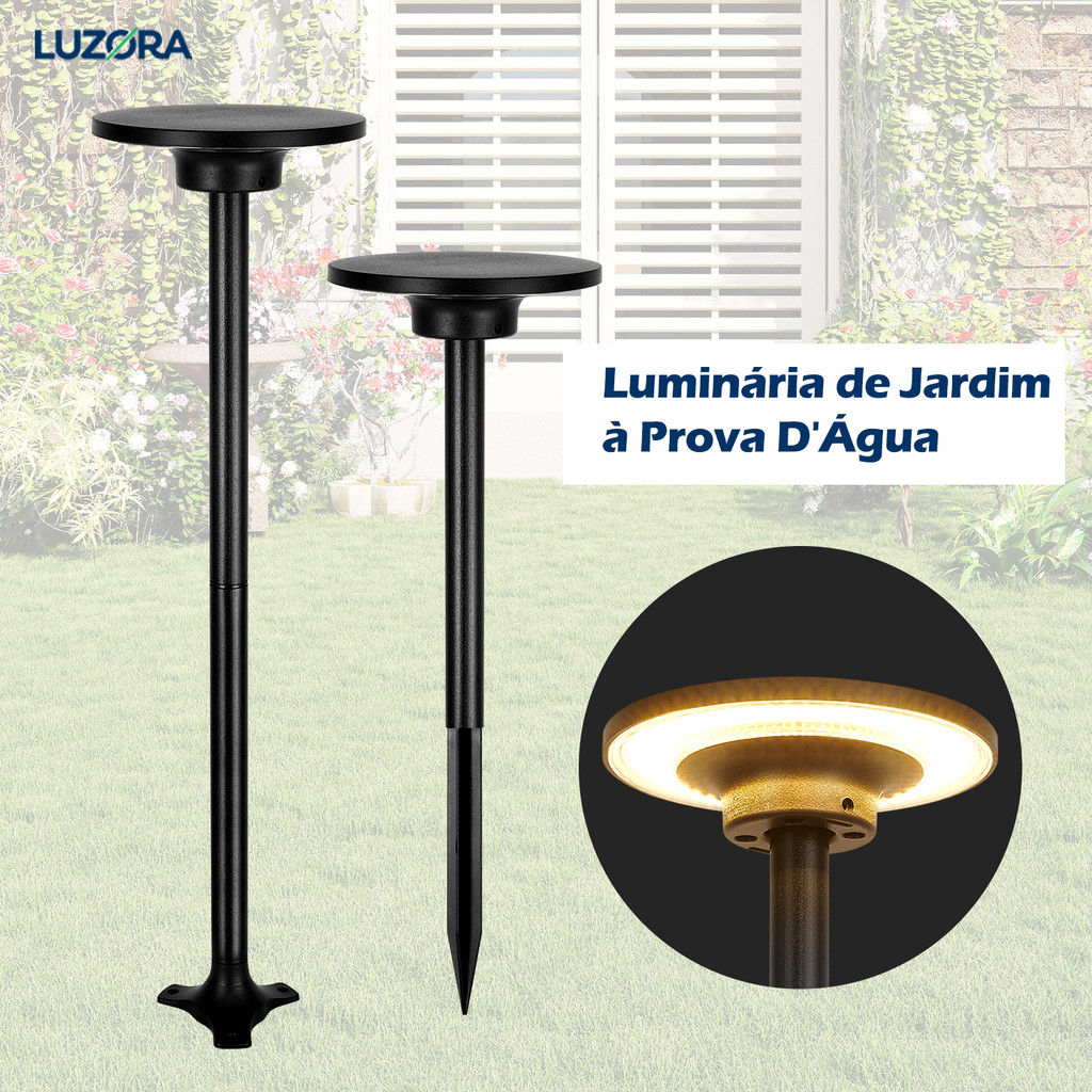Luminária Espeto Jardim para casa de família jardim lâmpada LED para paisagem de jardim