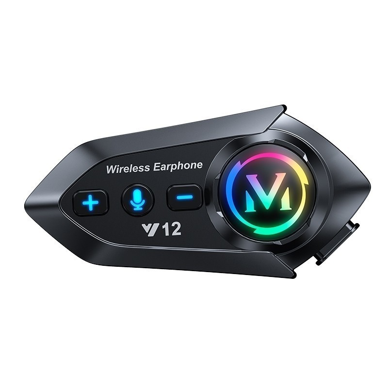 Fone De Ouvido Para Capacete Bluetooth Headset Rgb Sem Fio Y12
