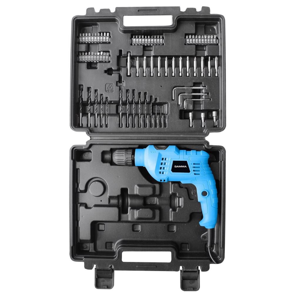 Furadeira de Impacto 650W 10mm com Kit de Ponteiras GAMMA em Oferta na Shopee
