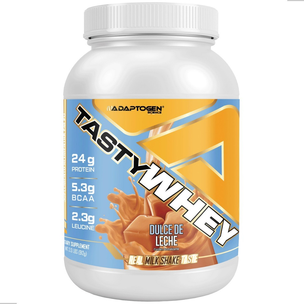 TASTY WHEY 900G DOCE DE LEITE ADAPTOGEN em Oferta na Shopee