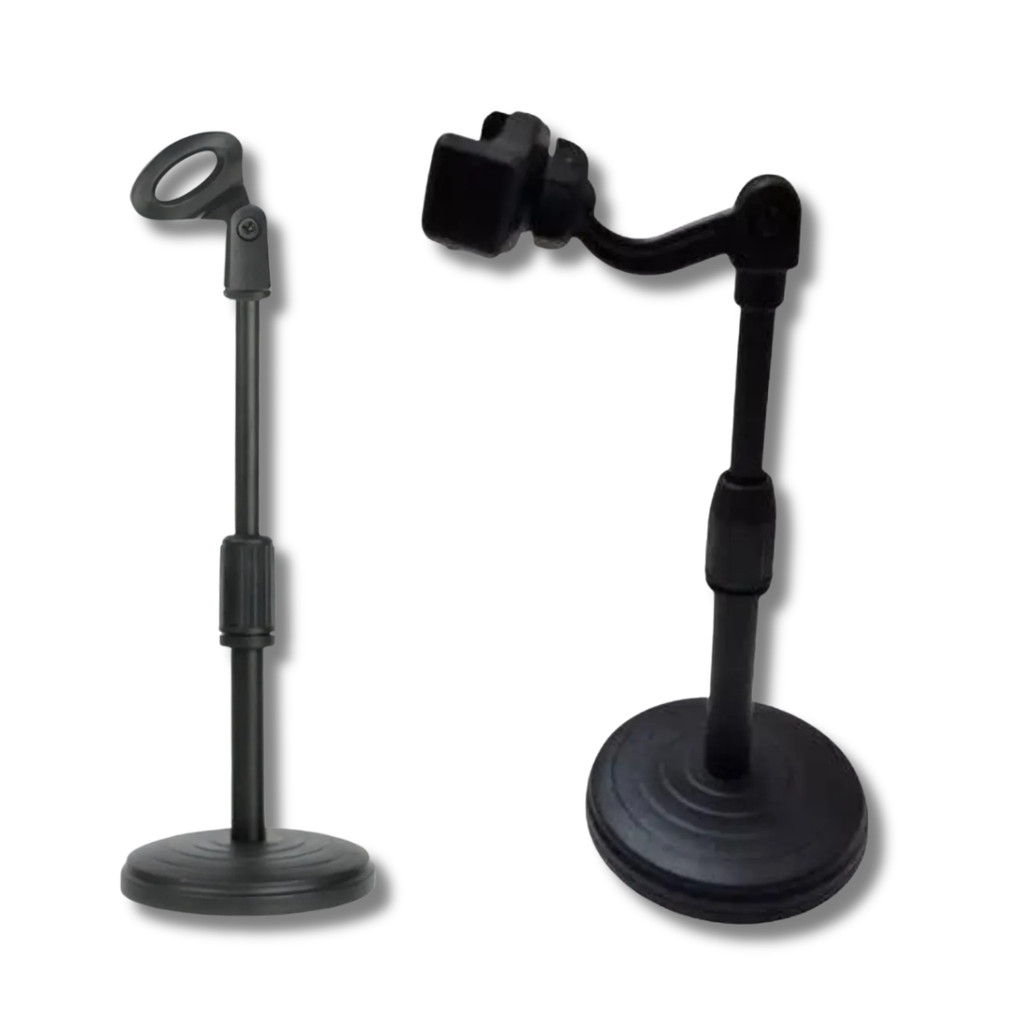 Pedestal de Microfone ou Celular de Mesa Suporte Celular SM82