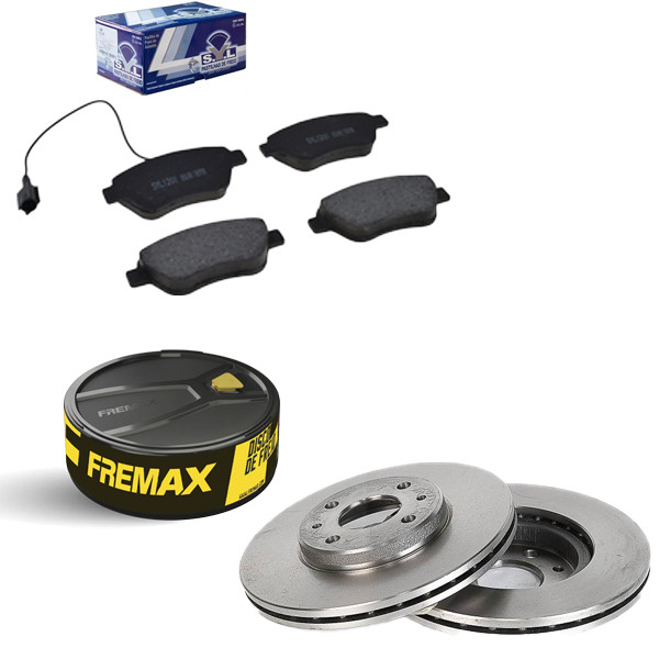 Kit Disco de Freio Ventilado + JG Pastilha FIAT STILO 2003 a 2011