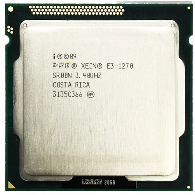 Xeon E3 1270 E3-1270 3.4 GHz Processador CPU Quad-Core Usado 8M 80W LGA 1155 H61 B75 P67 Z68 Z77