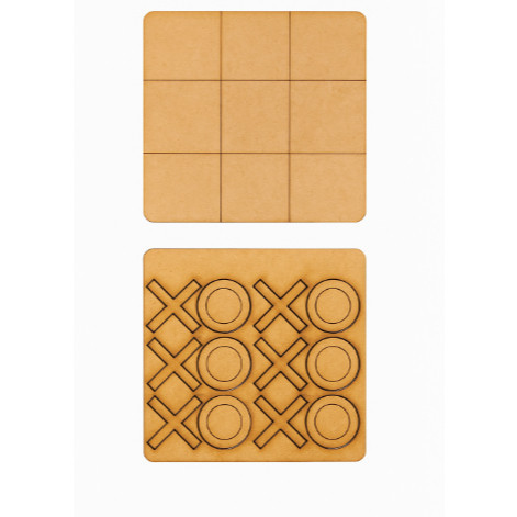 30 Jogo Da Velha Com Tabuleiro (Brinquedo/Presente/Lembrancinha) Em MDF 3mm Jogos Tabuleiro
