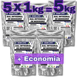 Sal Marinho 100% Integral Sem Iodo Moído Salinas De Mossoró em Oferta na Shopee