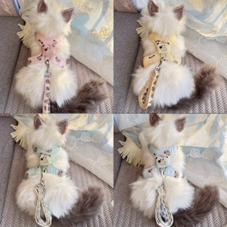 Coleira peitoral Colorida Desenho Ursinho Com Guia Para Cães cachorro e gatos e outros pets YP-2430 em Oferta na Shopee