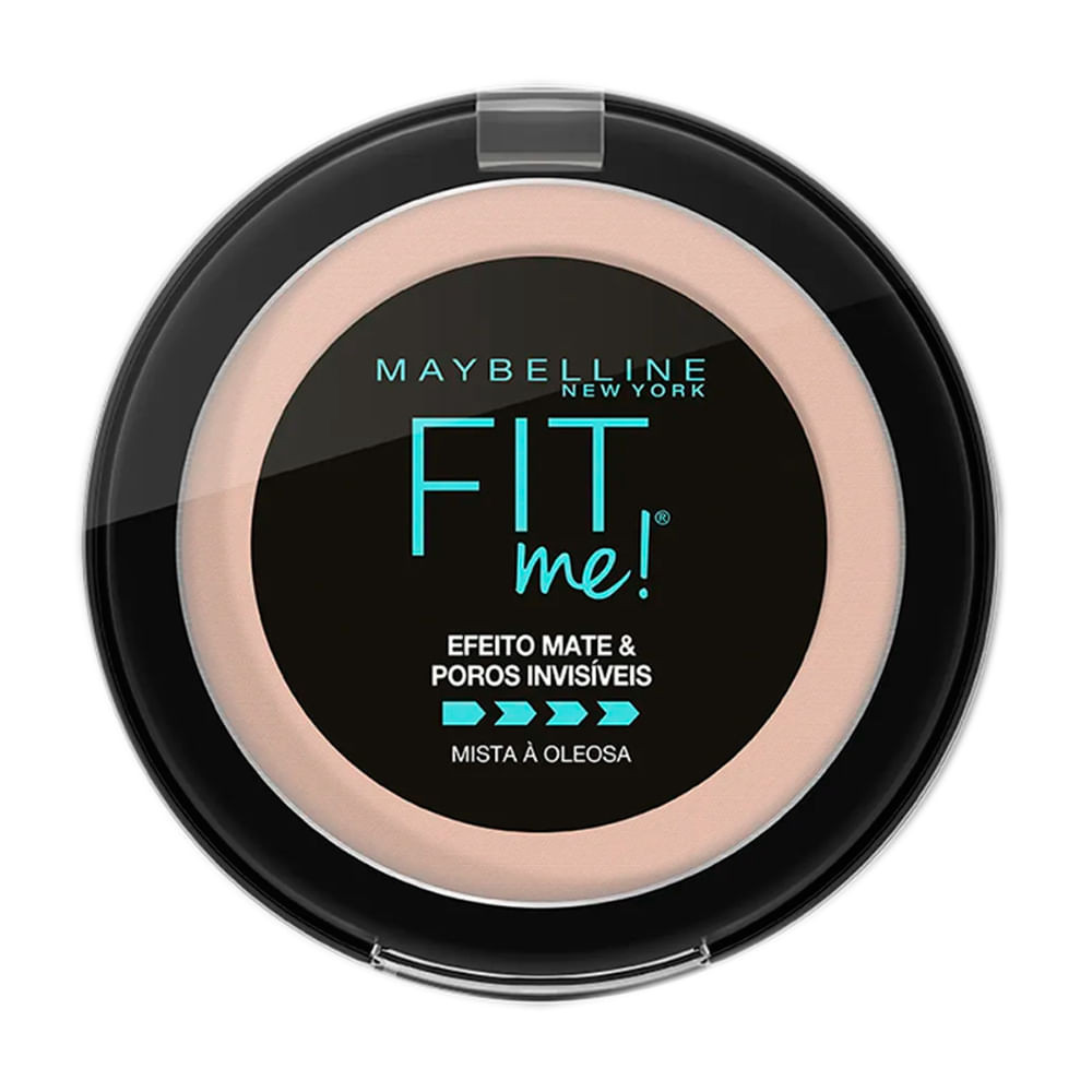 Pó Compacto Maybelline Fit Me Efeito Mate Cor N01 Super Claro Neutro com 10g - Beauty