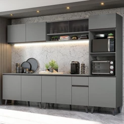 Armário de Cozinha Completa 300 cm Nice Madesa 02