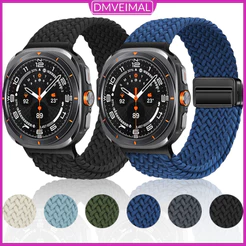 Pulseira De Nylon Para Samsung Galaxy Watch Ultra 2 /Ultra 47mm Tecido Magnético Regulável Masculino Band