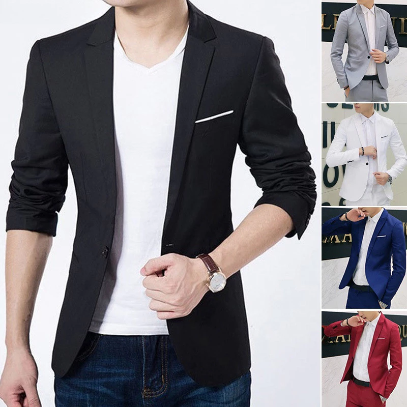 2023 Novo Estilo de Alta Qualidade Blazer de Terno Casual Slim Fit Formal com Um Botão Jaqueta Brasão Tops JUYL
