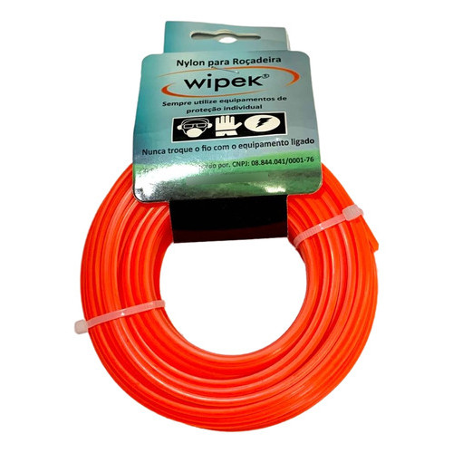 Fio Roçadeira Nylon 100% Virgem 3mm Redondo Rolo 15 Metros