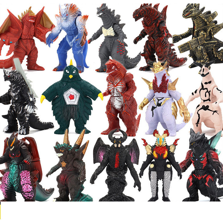 Figuras De Ação De Monstro De Vinil Macio De 11 Cm : Ultraman Kaiju Godzilla Belial Alien Empera Reiblood Material De PV