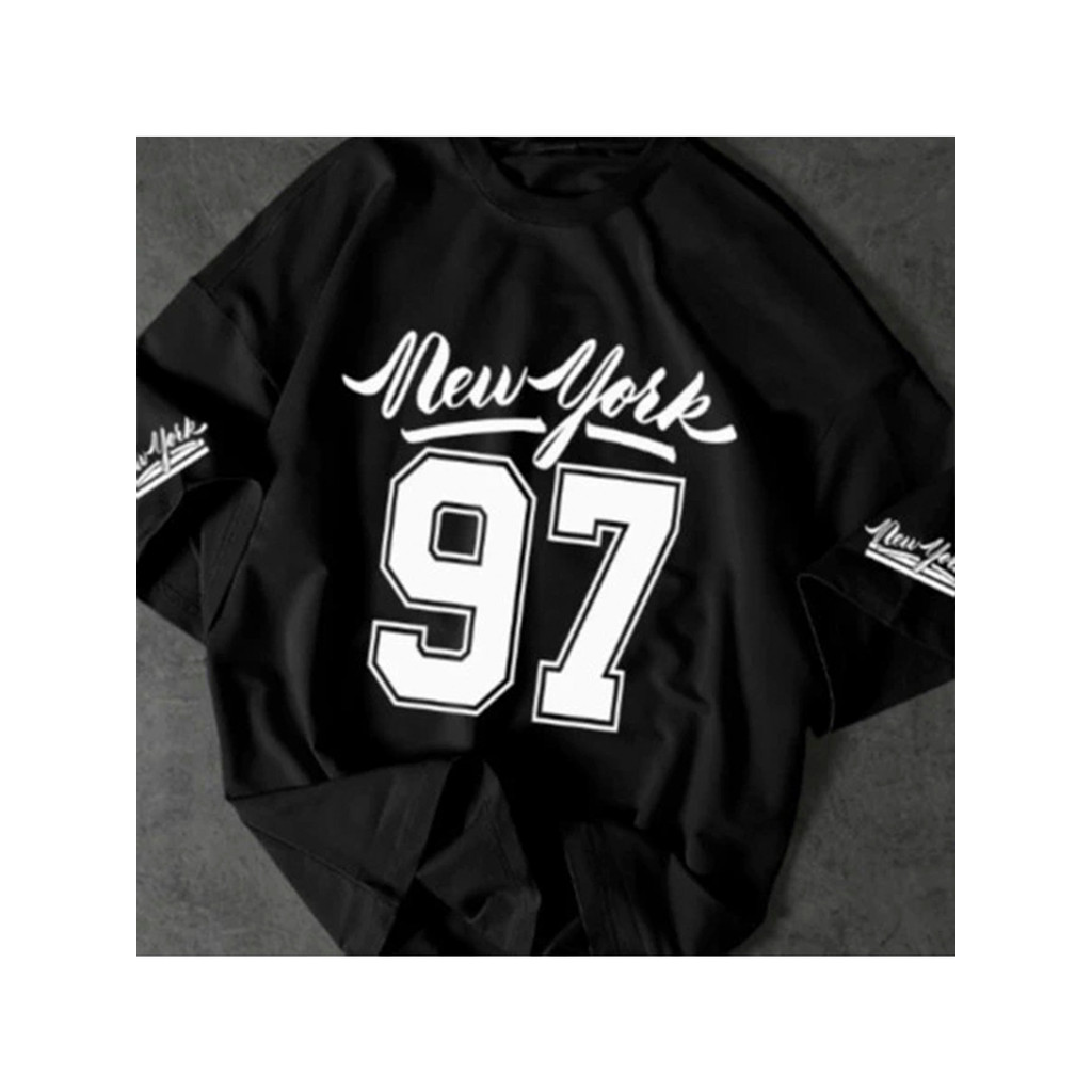 Tshirt Feminina New York 97 Estilosa Estampada Lançamento Camiseta 100% Algodão Camisetão Camisa Oversized Plus Size