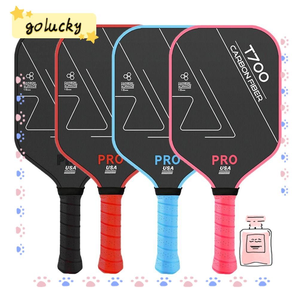 GOLUCKY 1 Peça De Pás De Pickleball , Raquetes De Superfície Fosca De Fibra De Carbono , Pá De Bola De Picles T700