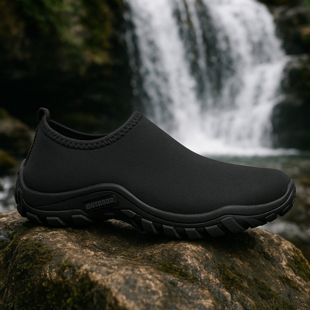Sapatilha Aquática Neoprene Resistente Esportiva Praia Esportiva Pesca Cachoeiras Cor Preta Mistermah