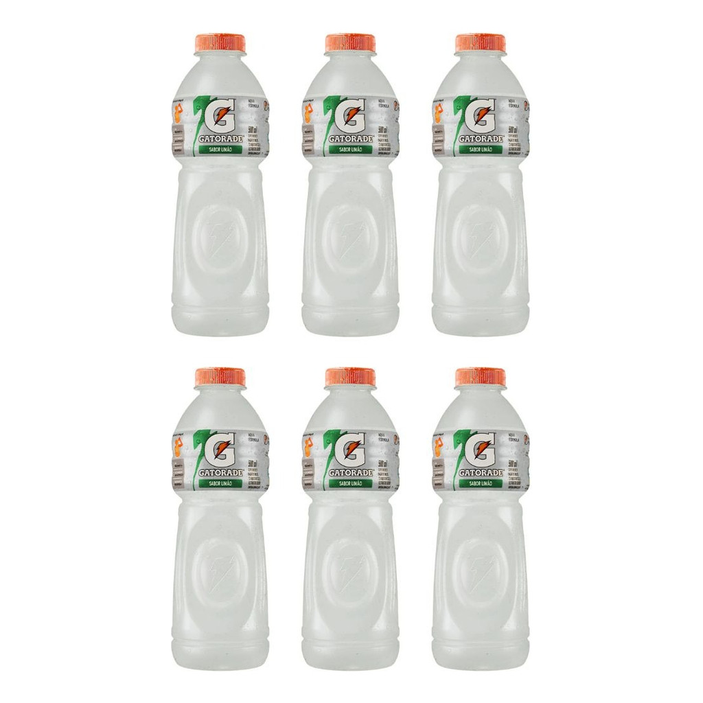 Kit C/6 Gatorade Isotônico Sabor Limão - Garrafa Pet 500ml