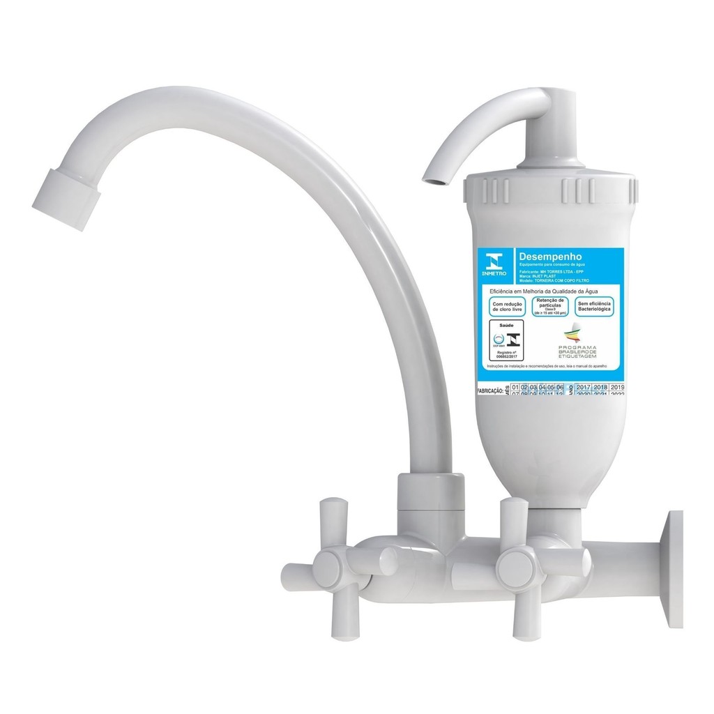 Torneira de Parede com Purificador de Água ABS 2267 C31 Branca em Oferta na Shopee