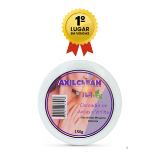 Clareador Axilclean Nº1 em Vendas - Axilas e Virilha Claras, Rápido e com Segurança 150 gr em Oferta na Shopee