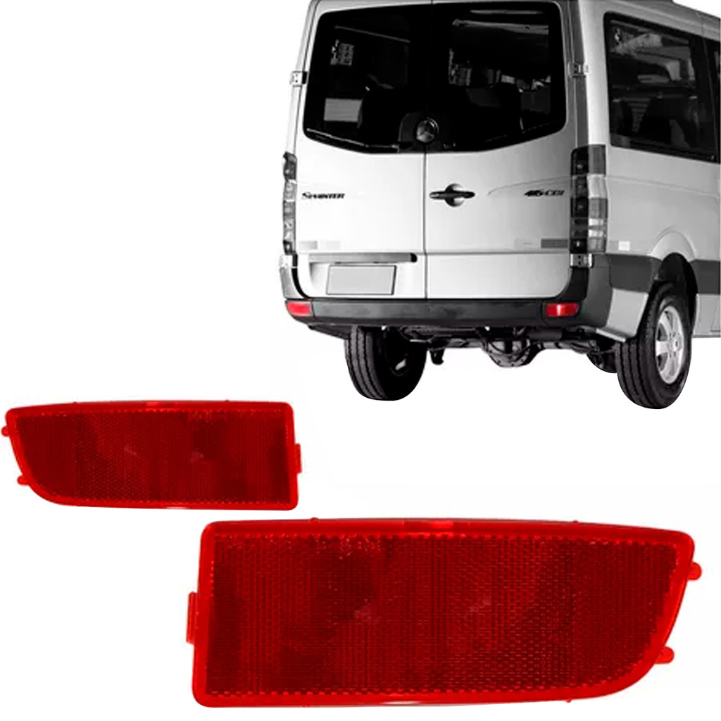 Refletor Parachoque Traseiro Sprinter 2013 2014 2015 2016 2017 2018 2019 em Oferta na Shopee