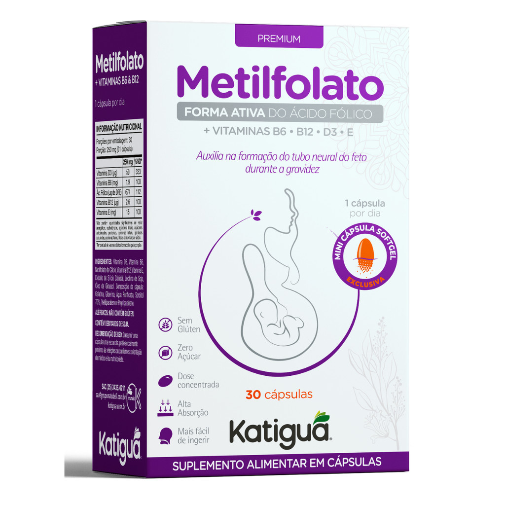 Metilfolato Original + Vitaminas 420mg 30Caps em Oferta na Shopee