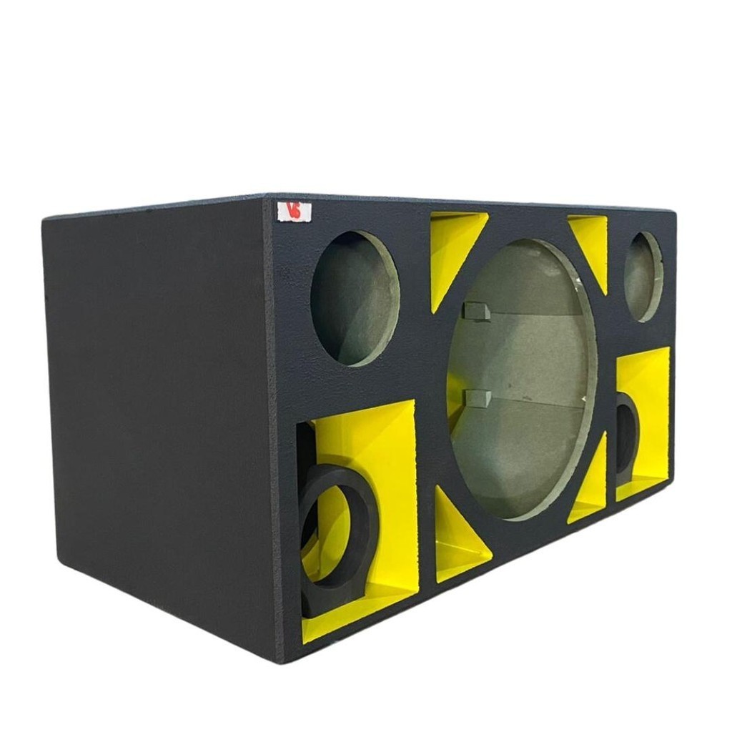 Caixa Vazia de 15" +Médio Grave + Driver + Tweeter Amarelo · foto 2