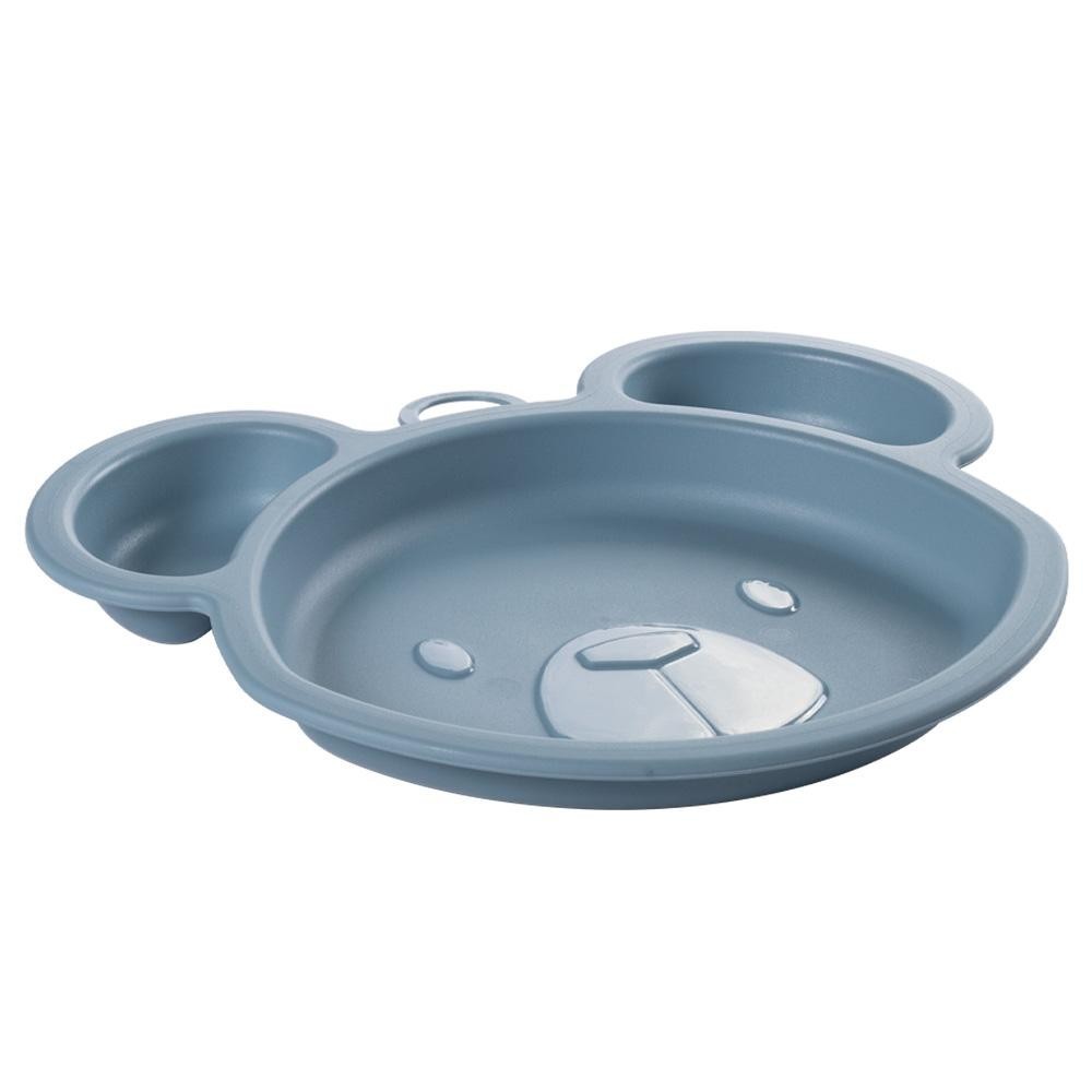 Prato Lúdico com Divisórias Infantil Bebê Urso Azul Plasútil