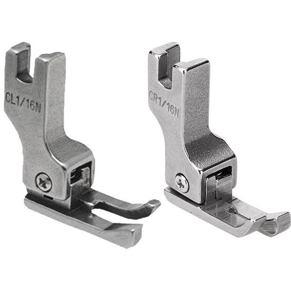 2 Calcador Compensado Pesponto 1/16N Dir Esq Reta Industrial