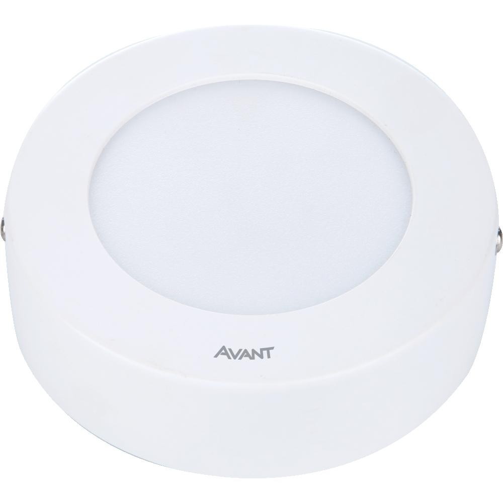 Painel Pop LED Plafon De Sobrepor 6W Redondo 12cm Luz Branca 6500K Bivolt Avant em Oferta na Shopee