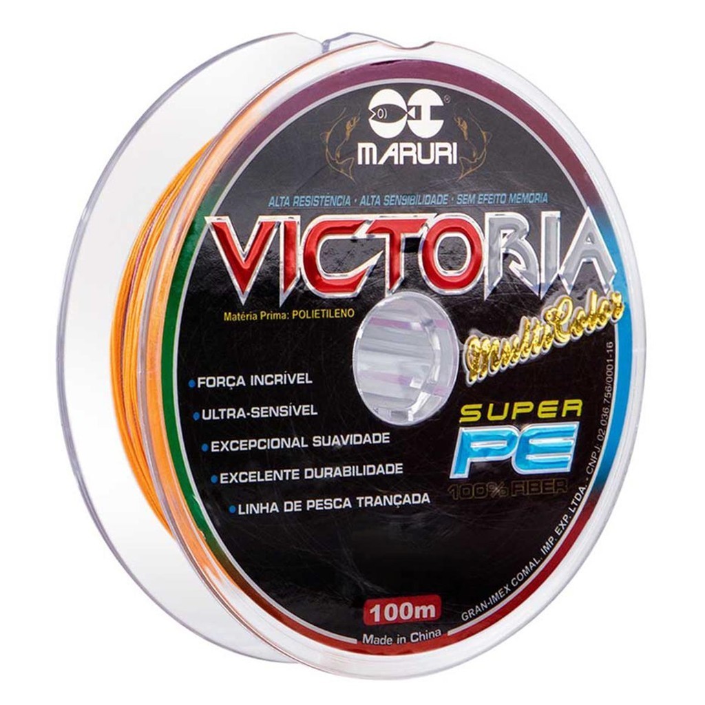 Linha Multifilamento Victoria 8x Multicolor 100m - Maruri em Oferta na Shopee