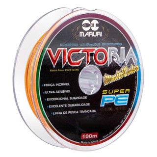 Linha Multifilamento Victoria 8x Multicolor 100m - Maruri em Oferta na Shopee