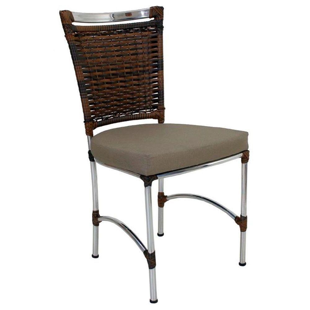 Cadeira Em Alumínio E Fibra Sintética Jk Cozinha Edícula Argila E Lisato Fendi em Oferta na Shopee