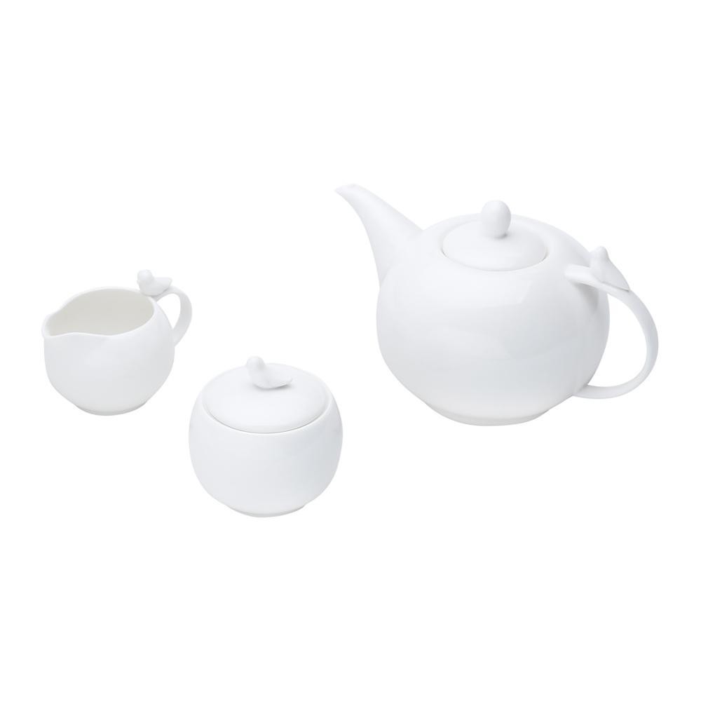 3 Peças Wolff Birds de Porcelana para Café Branco em Oferta na Shopee