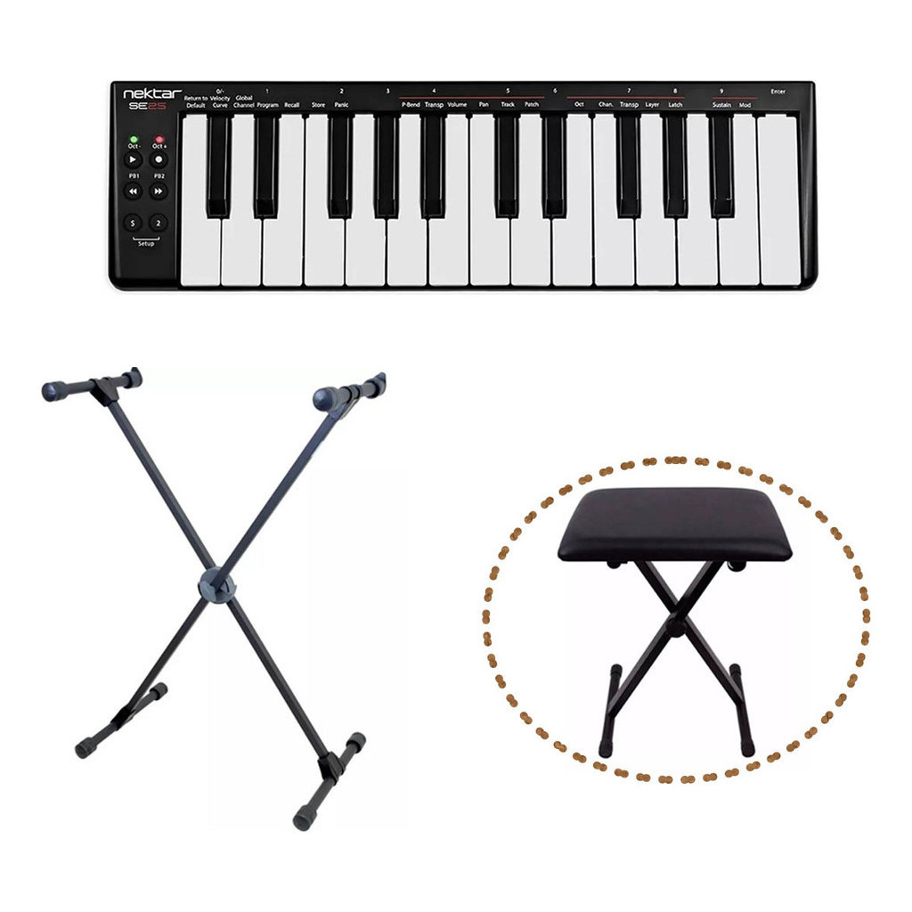 Se25 Nektar Teclado Controlador Midi + Banco/suporte
