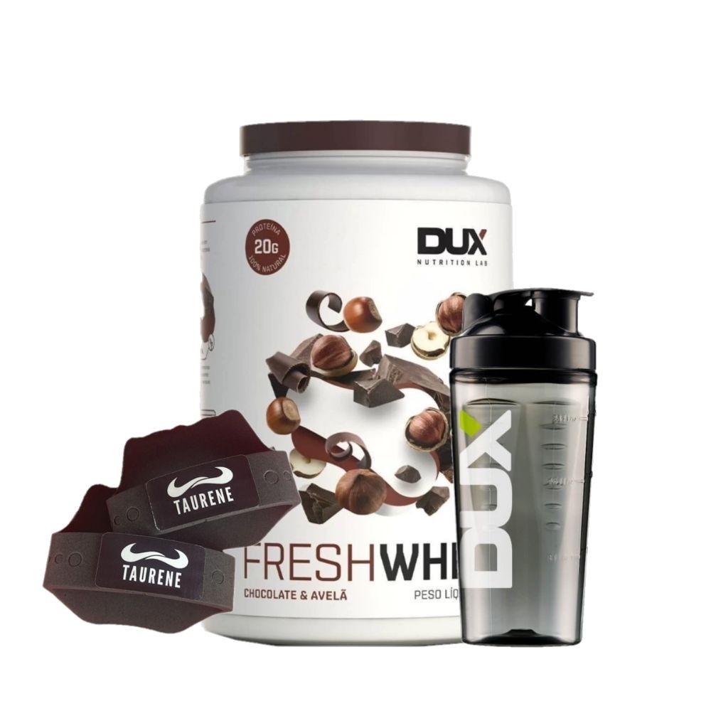 Fresh Whey Isolado Hidro Belga 900g Luva Taurene Brinde Dux