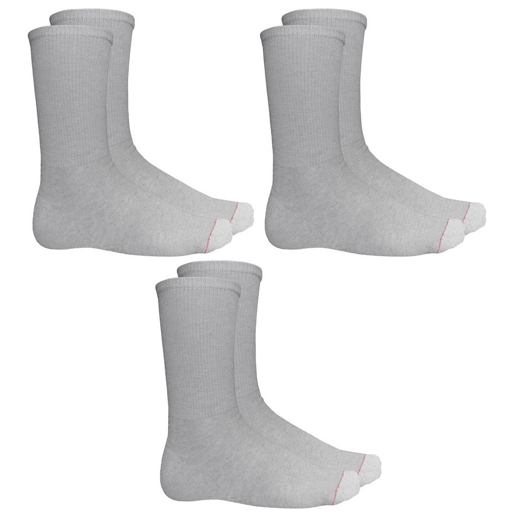 Kit 3 Pares de Meia Esportiva Hanes Cano Médio 5184 - Men Clothes